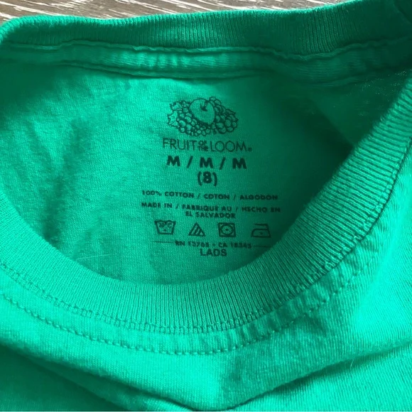 Fruit of the Loom Boys' Green and Black Sleeveless Tops - Picture 4 of 5